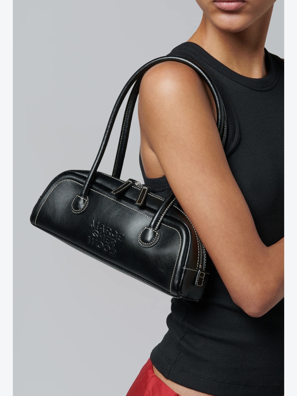 Marge Sherwood Black Soft Boston Mini Bag